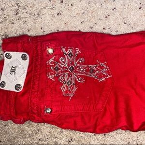 Red Miss Me Skinny Jeans